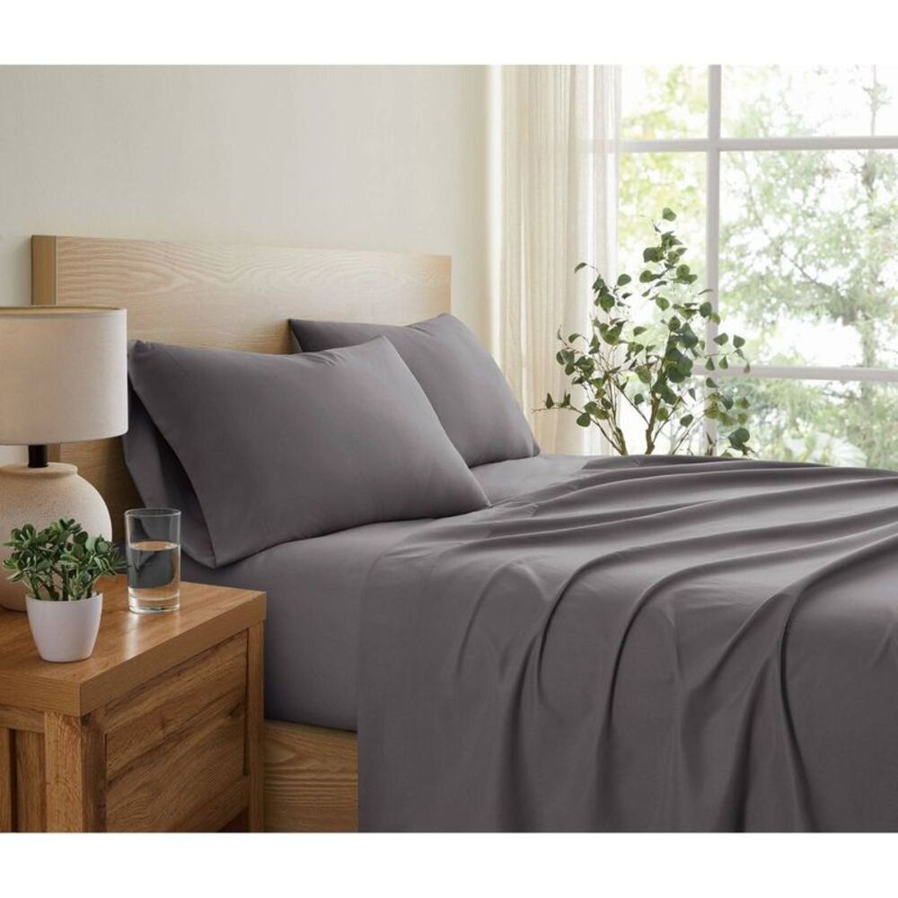 Truly Soft Full Everyday Sheet Set Dark Gray